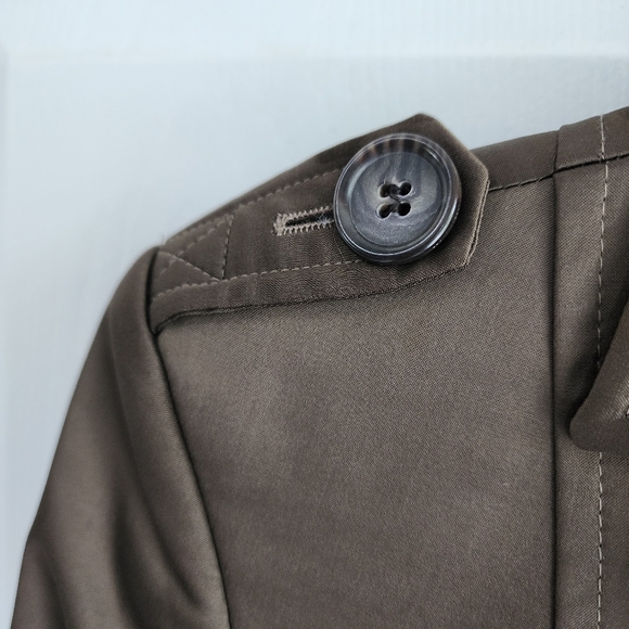 Seventy MILITARY Cargo Inspired Ladies Brown Jacket Sz Small - Picture 5 of 8